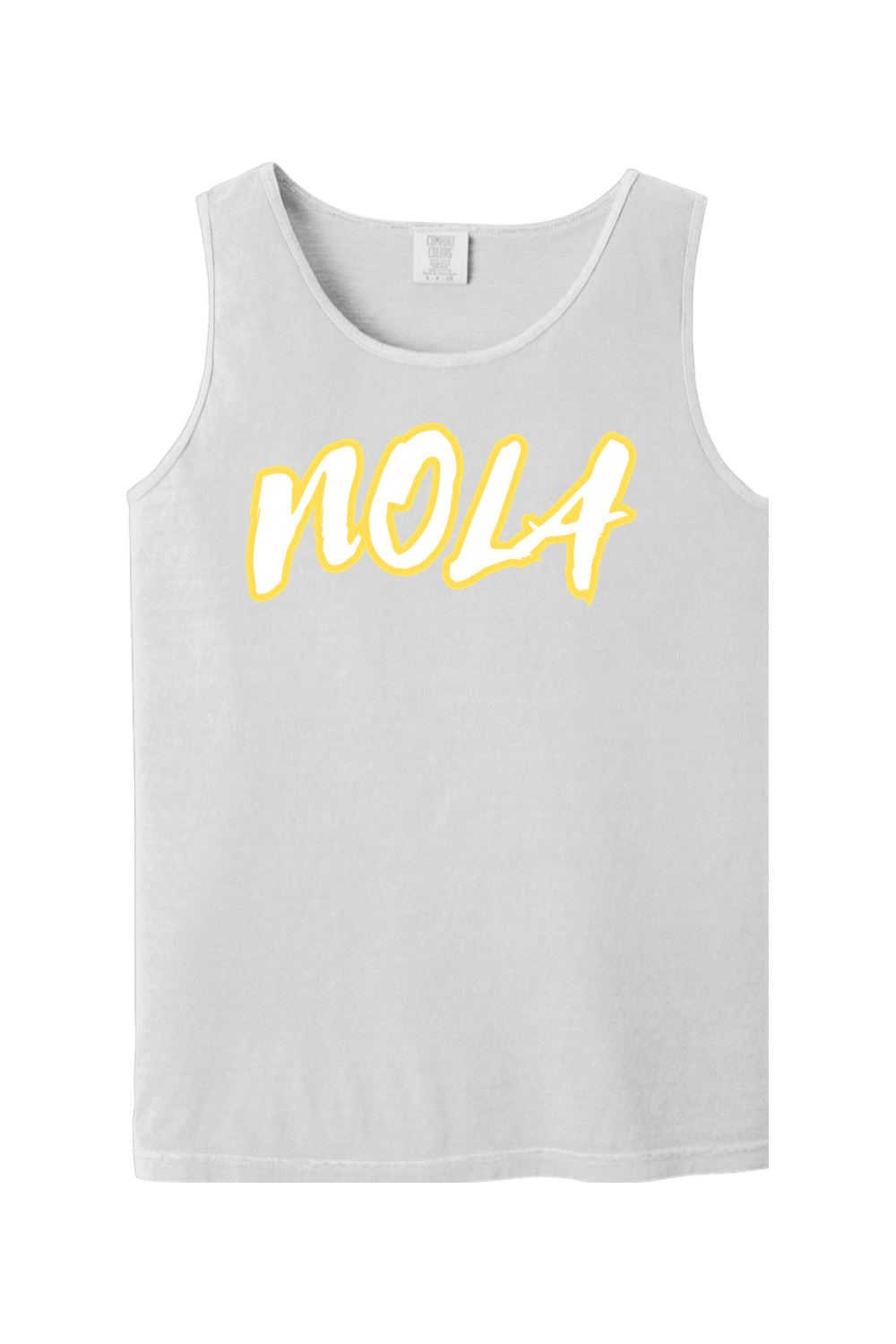 NOLA - Gold/White Font Unisex Tank Top
