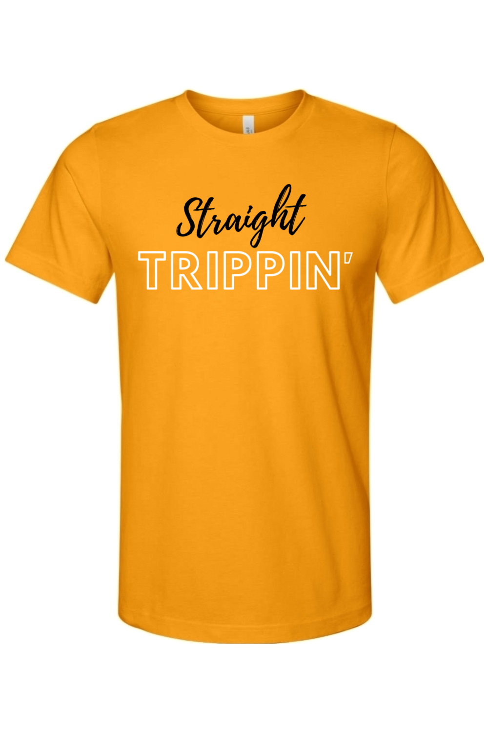 Straight Trippin' - Black/White Font Unisex Short Sleeve Shirt