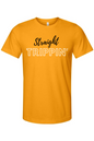 Straight Trippin' - Black/White Font Unisex Short Sleeve Shirt