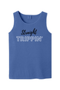 Straight Trippin' Black/White Font Unisex Tank Top
