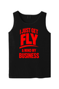 Get Fly & Minding My Business V1 - Red Font Unisex Tank Top