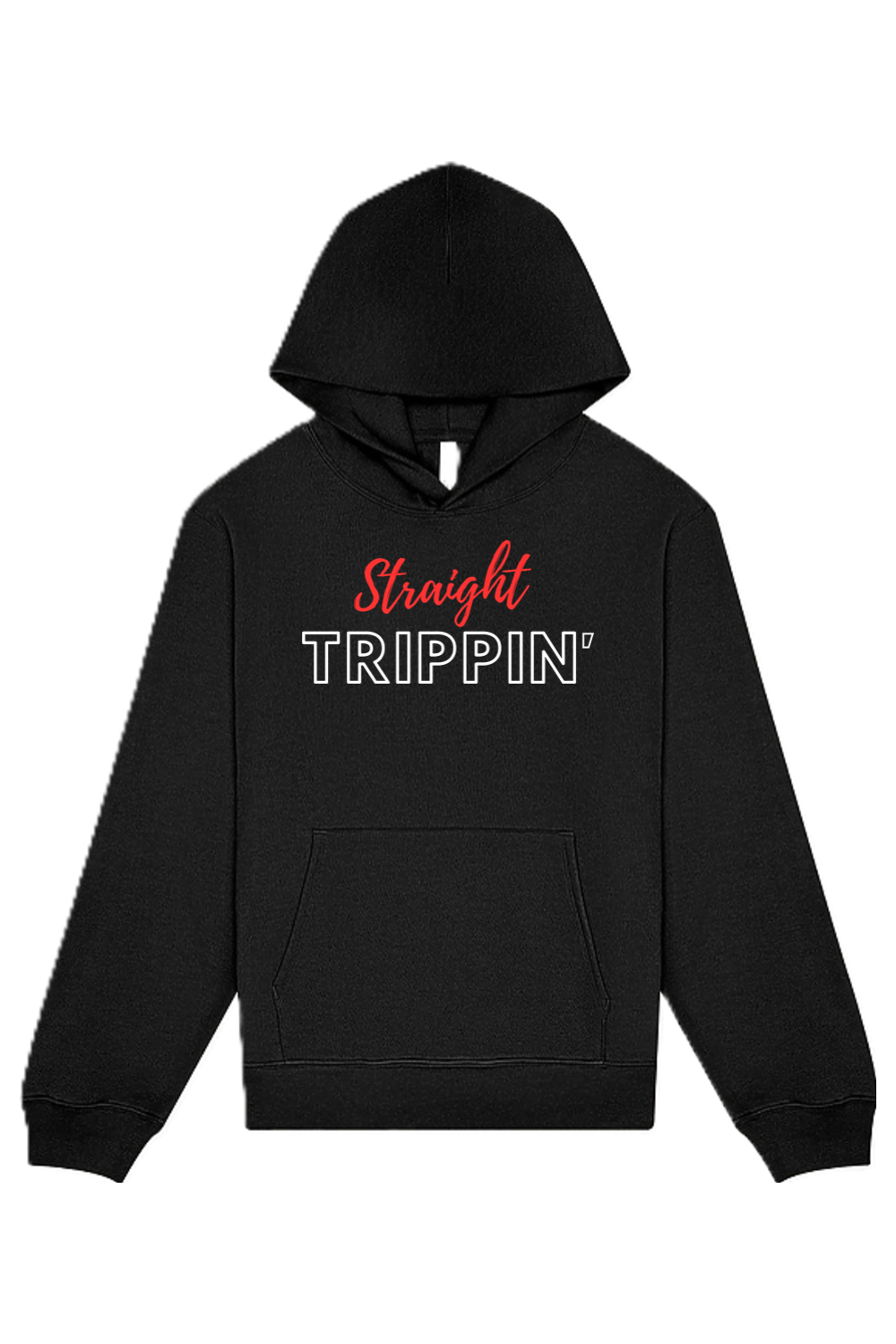 Straight Trippin' - Red/White Font Unisex Heavyweight Hoodie