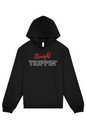 Straight Trippin' - Red/White Font Unisex Heavyweight Hoodie