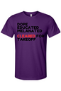 Cleared for Takeoff - Black/Red Font Unisex Short Sleeve Shirt