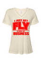 Get Fly & Mind My Business Short Sleeve V-Neck Shirt V2