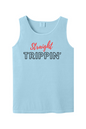 Straight Trippin' - Red/Black Font Unisex Tank Top