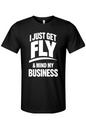 Get Fly & Mind My Business - White Font Unisex Short Sleeve Shirt