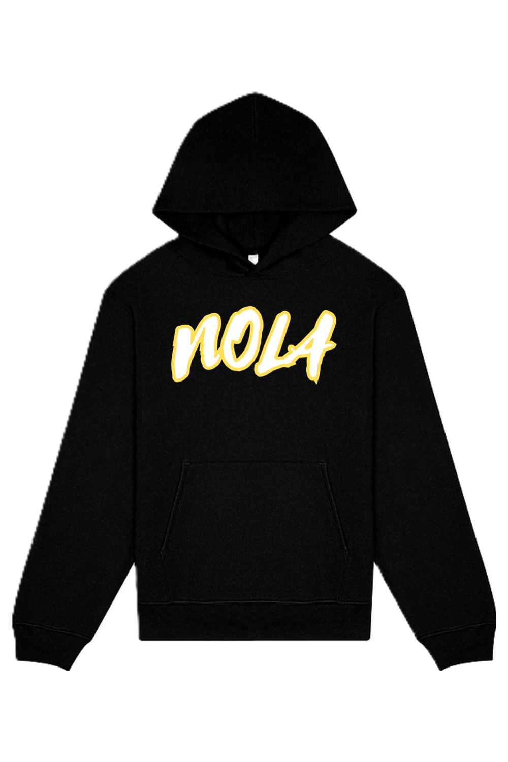 NOLA - Gold/White Font Unisex Heavyweight Hoodie