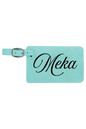 Meka - 4 1/4" x 2 3/4" Laserable Leatherette Luggage Tag