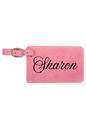 Sharon - 4 1/4" x 2 3/4" Laserable Leatherette Luggage Tag