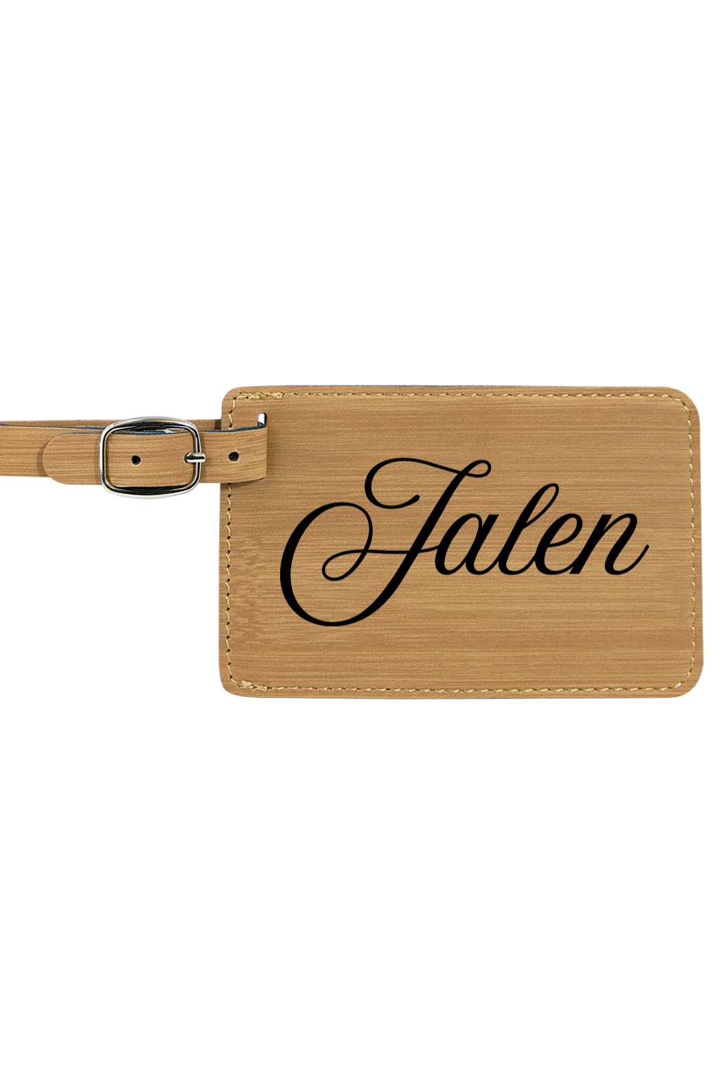 Jalen - 4 1/4" x 2 3/4" Laserable Leatherette Luggage Tag