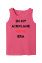 Airplane Mode Era - Black/Red Font Unisex Tank Top