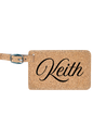 Keith - 4 1/4" x 2 3/4" Laserable Leatherette Luggage Tag