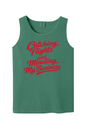 Minding My Business - Red Font Unisex Tank Top