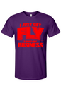 Get Fly & Mind My Business V2 - Red Font Unisex Short Sleeve Shirt