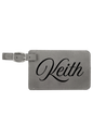 Keith - 4 1/4" x 2 3/4" Laserable Leatherette Luggage Tag
