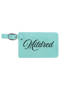 Mildred - 4 1/4" x 2 3/4" Laserable Leatherette Luggage Tag