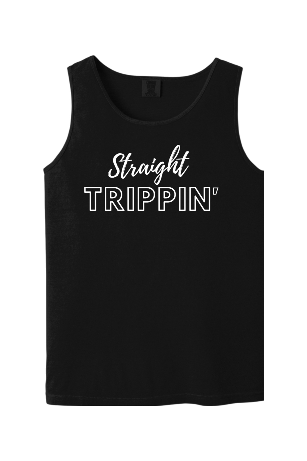 Straight Trippin' - White Font Unisex Tank Top