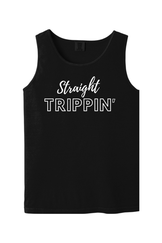 Straight Trippin' - White Font Unisex Tank Top
