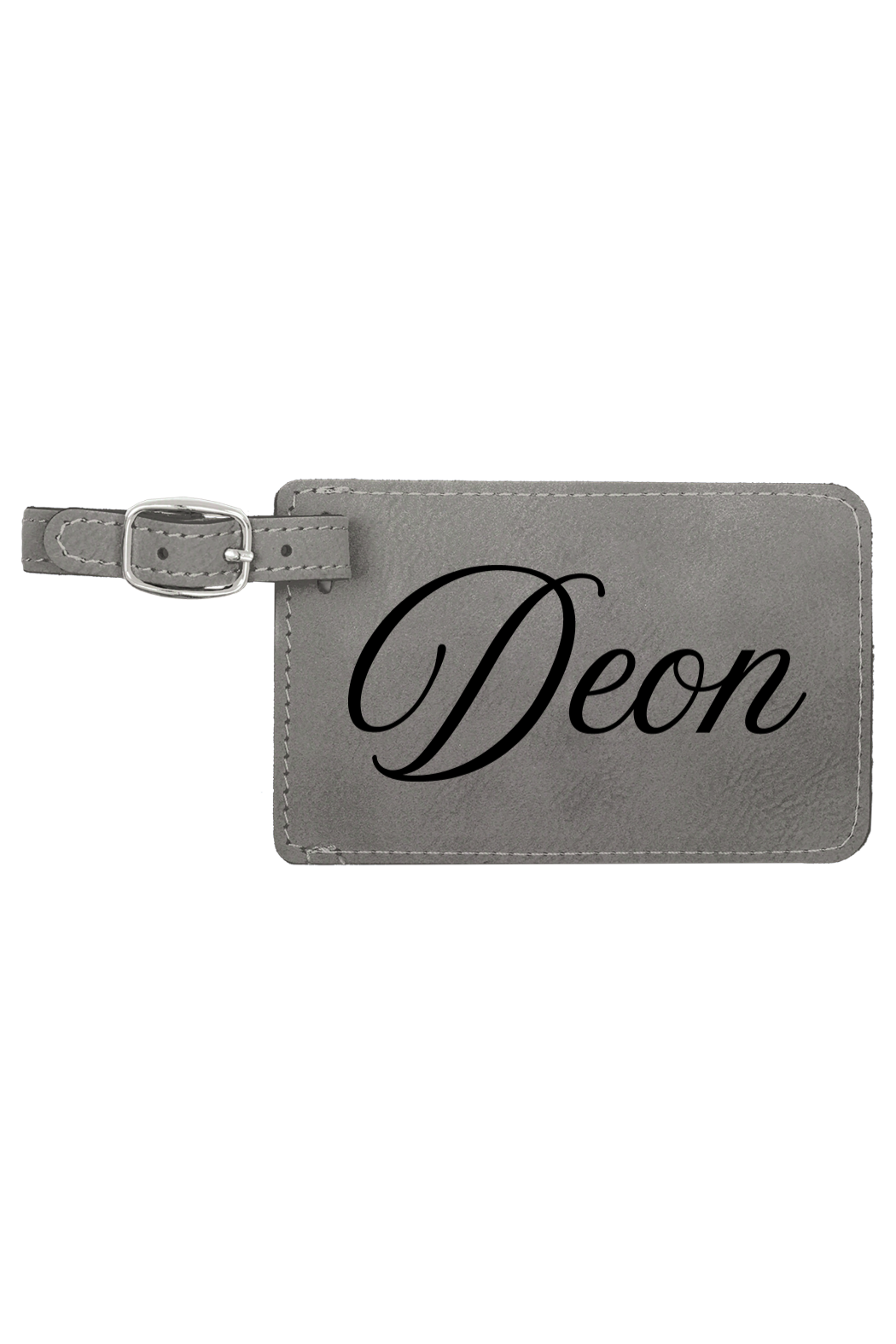 Deon - 4 1/4" x 2 3/4" Laserable Leatherette Luggage Tag