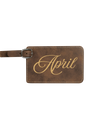 April - 4 1/4" x 2 3/4" Laserable Leatherette Luggage Tag