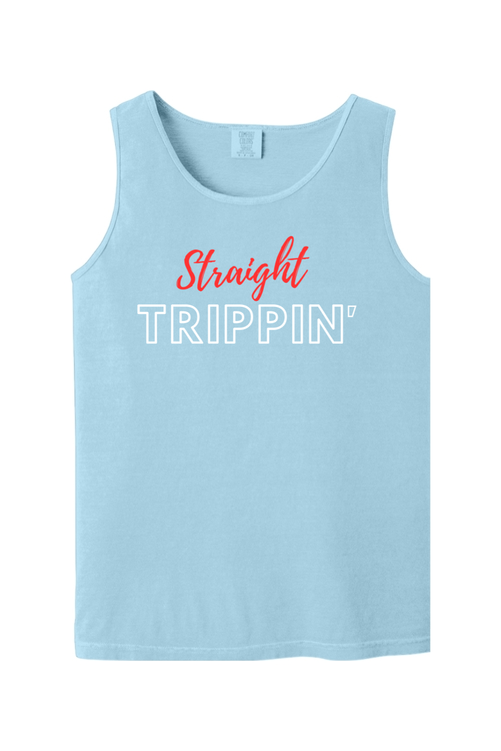 Straight Trippin' - Red/White Font Unisex Tank Top