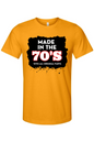 Made in 70s Original Parts - White/Black Font Unisex Short Sleeve Shirt