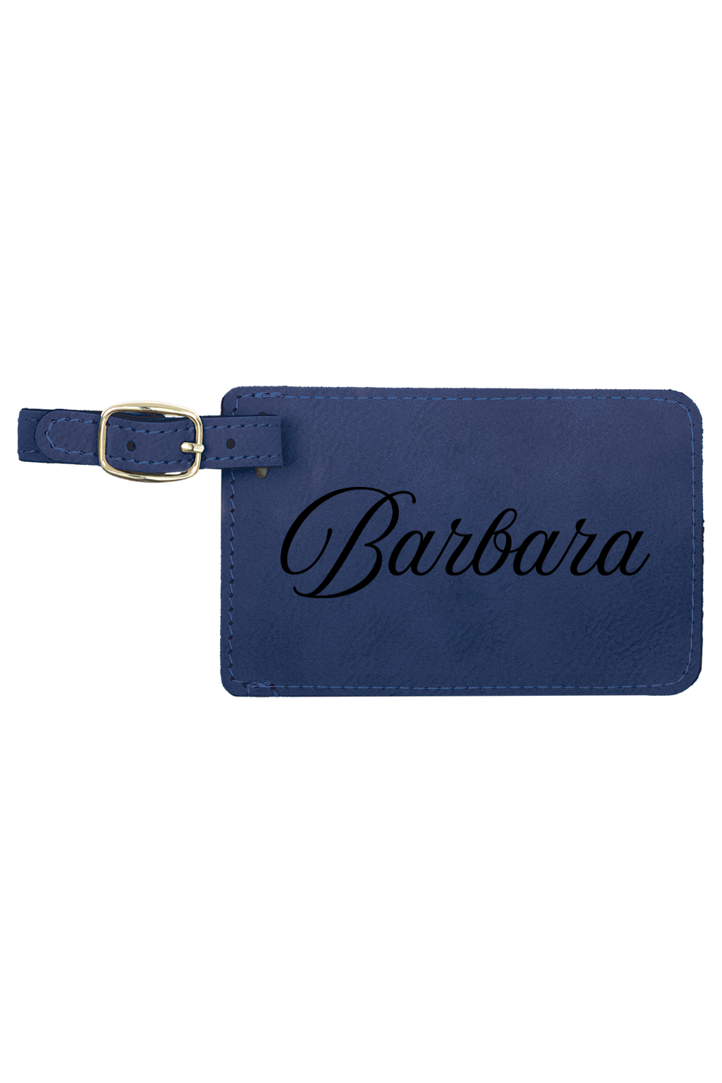 Barbara - 4 1/4" x 2 3/4" Laserable Leatherette Luggage Tag