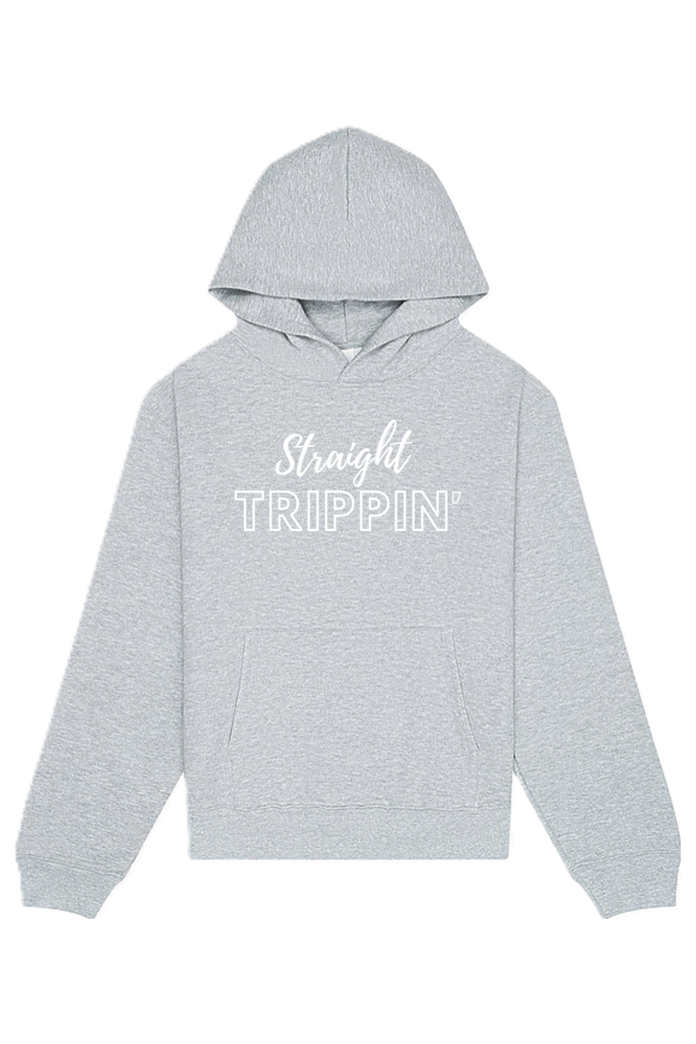 Straight Trippin' - White Font Unisex Heavyweight Hoodie
