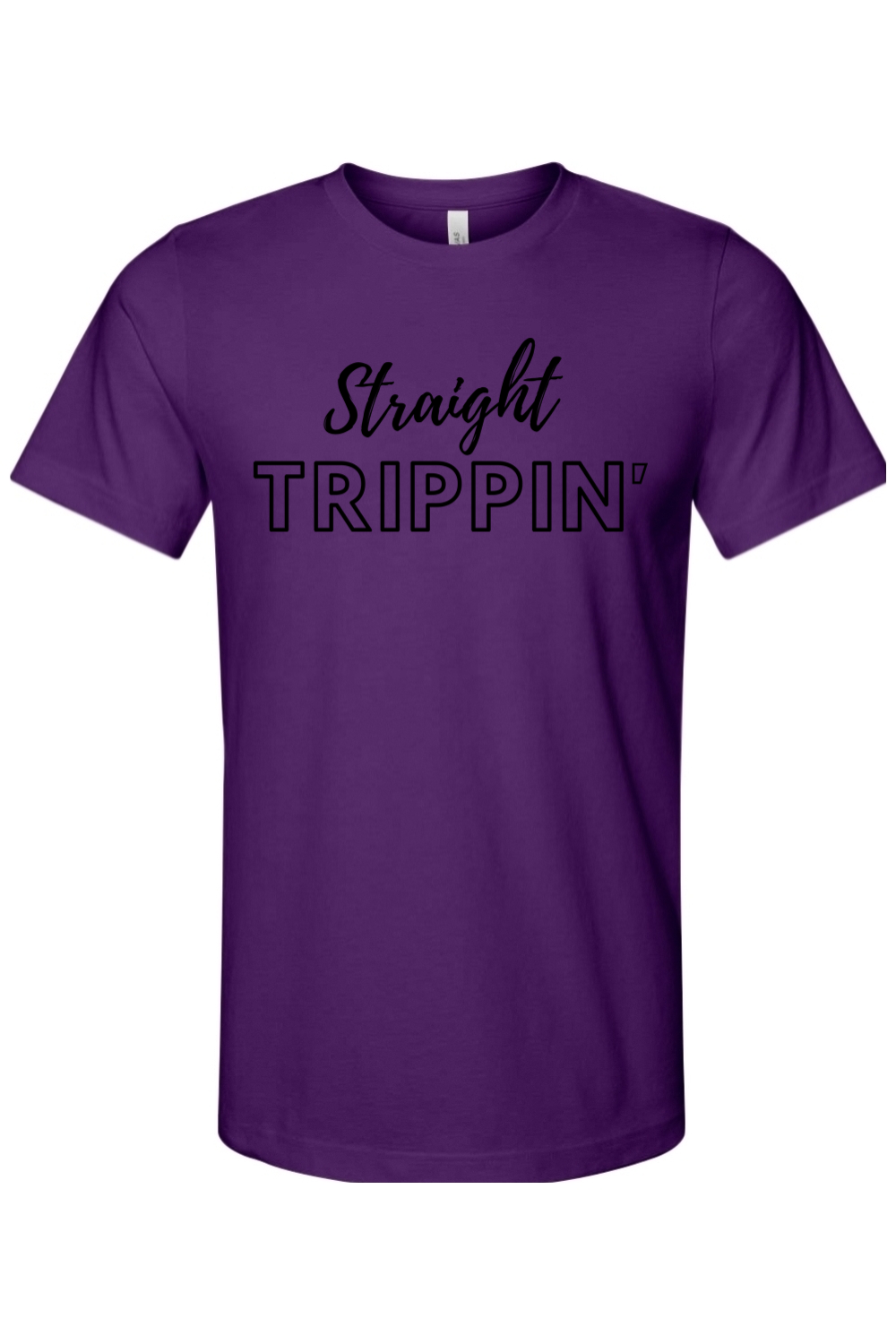 Straight Trippin' - Black Font Unisex Short Sleeve Shirt