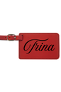 Trina - 4 1/4" x 2 3/4" Laserable Leatherette Luggage Tag