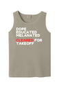 Cleared for Takeoff - White/Red Font Unisex Tank Top