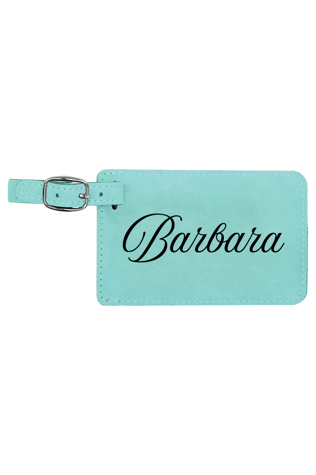 Barbara - 4 1/4" x 2 3/4" Laserable Leatherette Luggage Tag