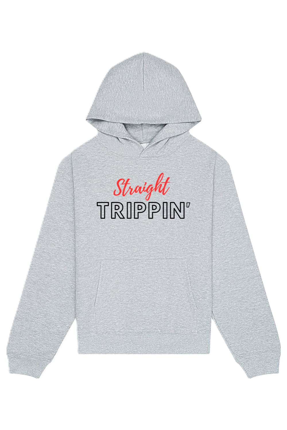 Straight Trippin' - Red/Black Font Unisex Heavyweight Hoodie