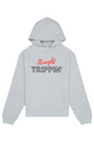 Straight Trippin' - Red/Black Font Unisex Heavyweight Hoodie