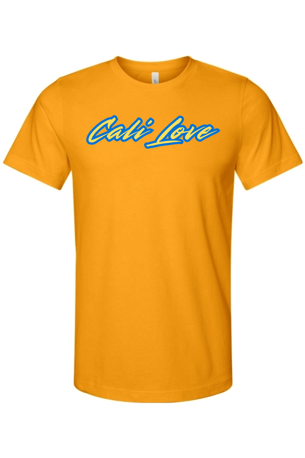 Cali Love - Blue/Yellow Font Unisex Short Sleeve Shirt