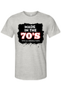 Made in 70s Original Parts - White/Black Font Unisex Short Sleeve Shirt