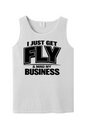 Get Fly & Minding My Business V2 - Black Font Unisex Tank Top