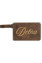 Debra - 4 1/4" x 2 3/4" Laserable Leatherette Luggage Tag