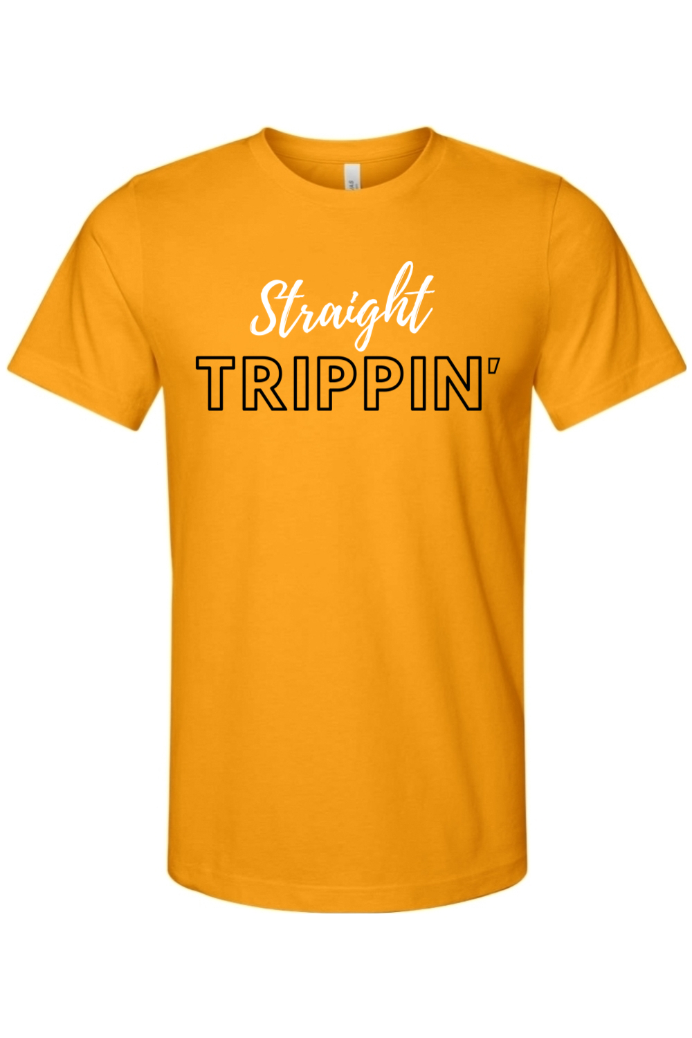 Straight Trippin' - White/Black Font Unisex Short Sleeve Shirt