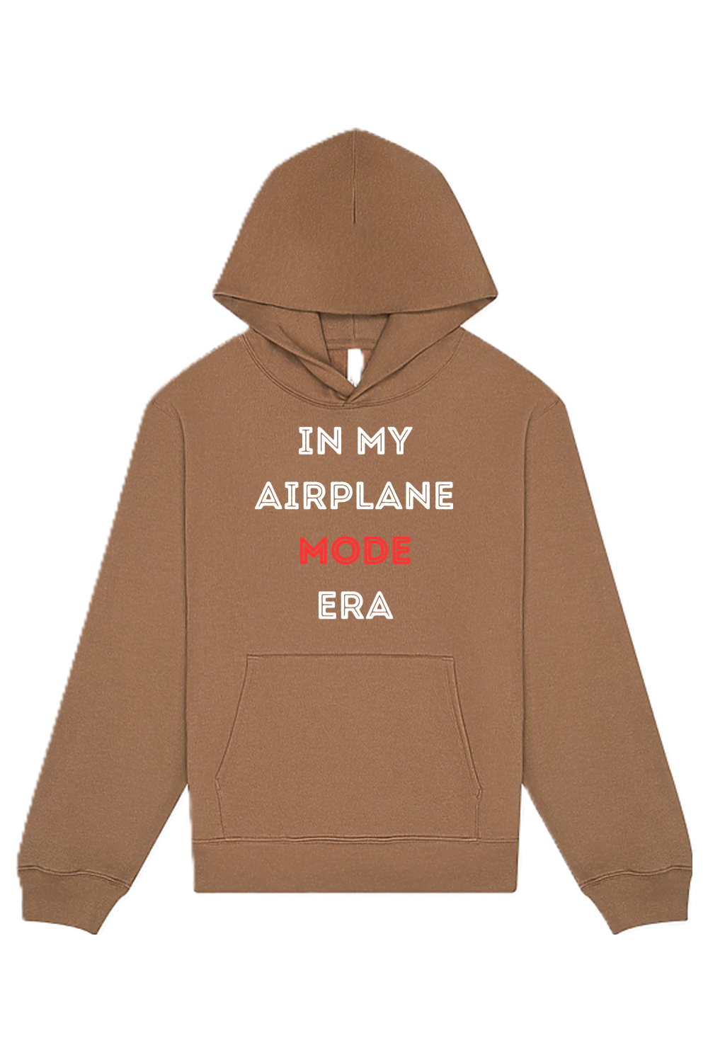 Airplane Mode Era - White/Red Front Unisex Heavyweight Hoodie