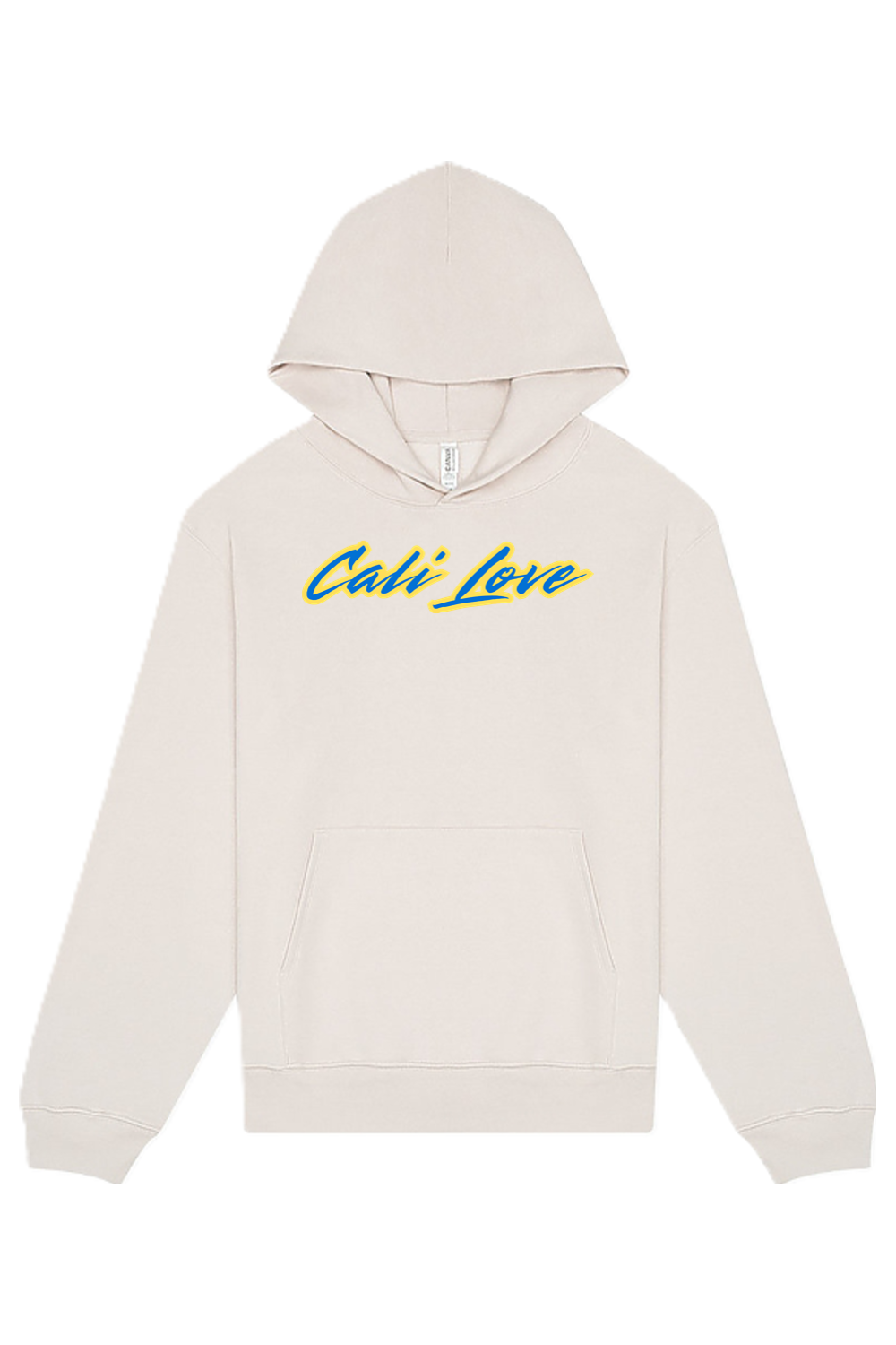 Cali Love - Yellow/Blue Font Unisex Heavyweight Hoodie