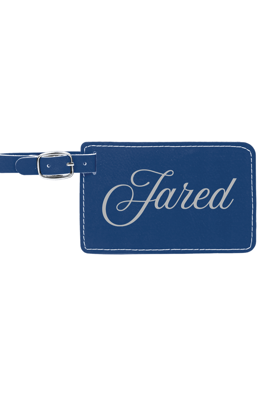 Jared - 4 1/4" x 2 3/4" Laserable Leatherette Luggage Tag