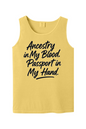 Ancestry in My Blood - Black Font Unisex Tank Top