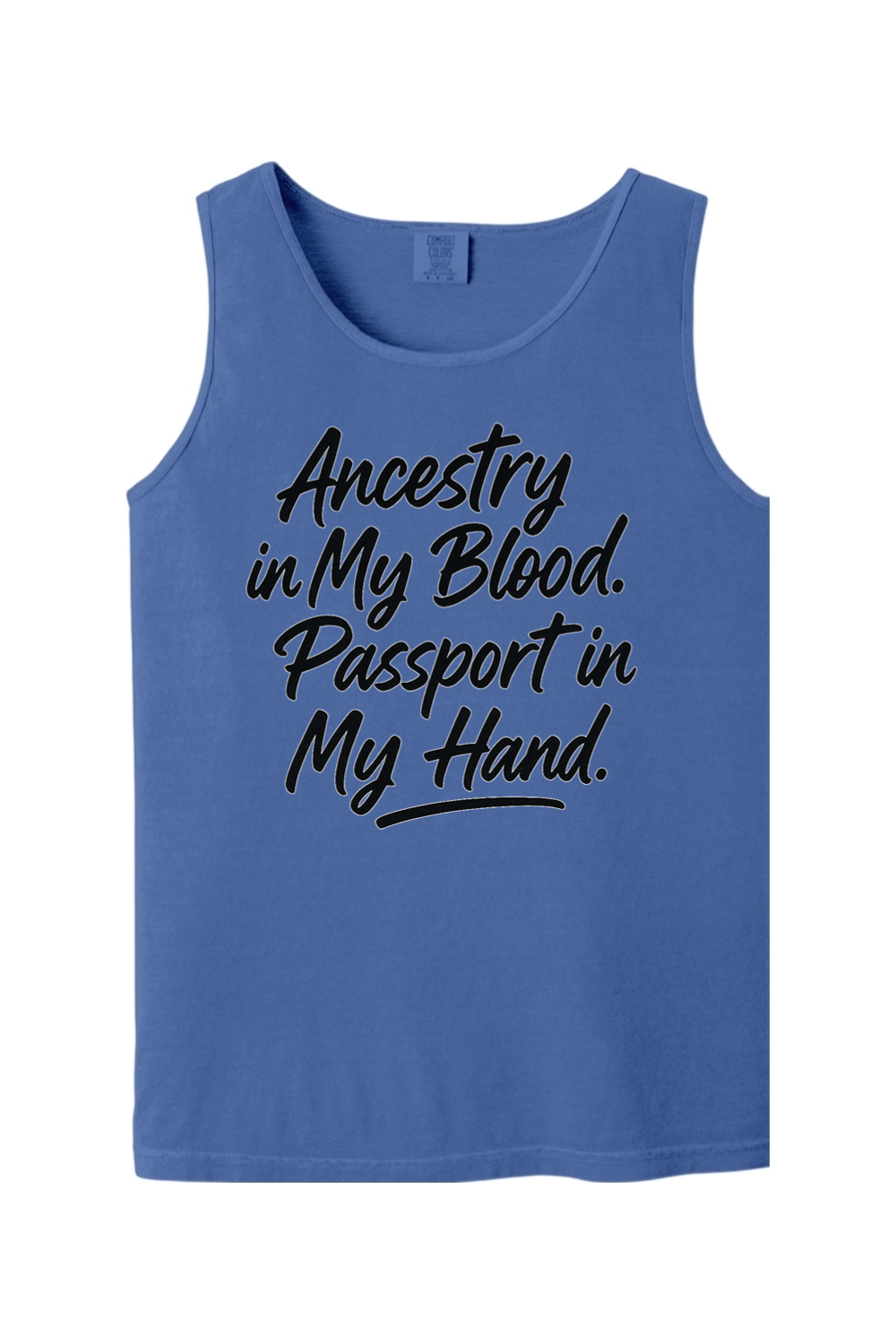 Ancestry in My Blood - Black Font Unisex Tank Top