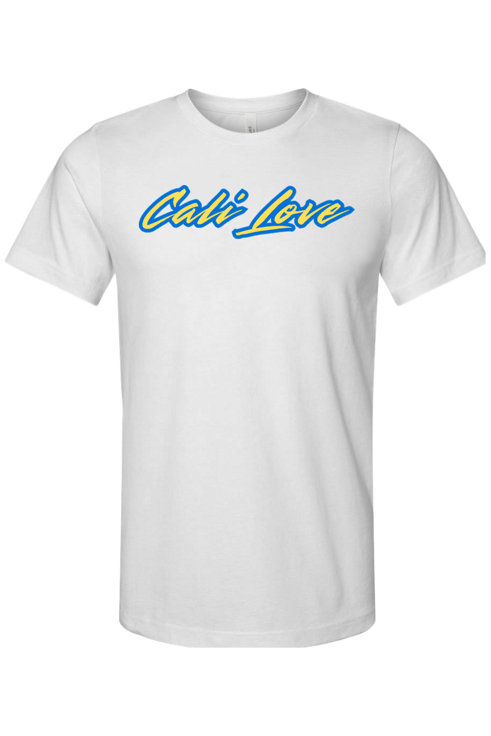 Cali Love - Blue/Yellow Font Unisex Short Sleeve Shirt