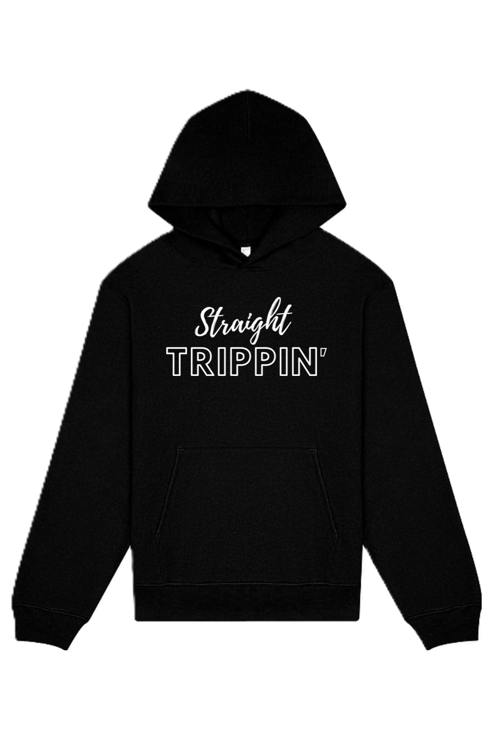 Straight Trippin' - White Font Unisex Heavyweight Hoodie
