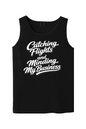 Minding My Business - White Font Unisex Tank Top