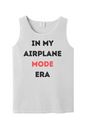 Airplane Mode Era - Black/Red Font Unisex Tank Top