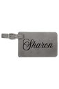 Sharon - 4 1/4" x 2 3/4" Laserable Leatherette Luggage Tag